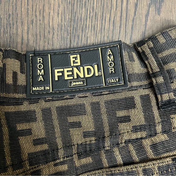 Fendi Classic Zucca Logo Jeans - Picture 6 of 12